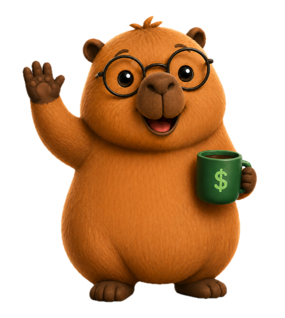 Kapi, la capibara, saludando